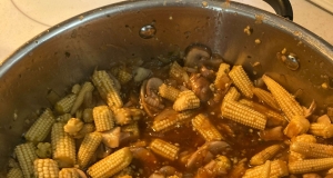 Stir-Fried Mushrooms with Baby Corn