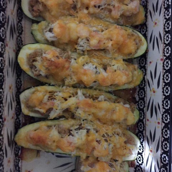 Mandy's Crab Stuffed Zucchini