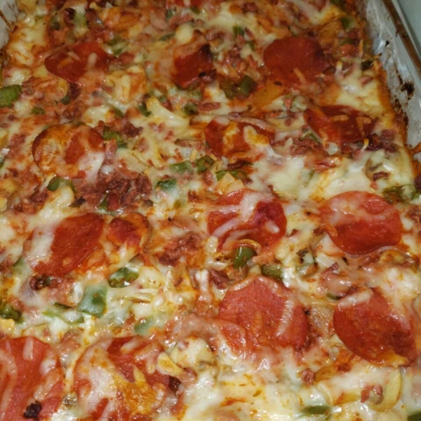 Pepperoni Pizza Casserole