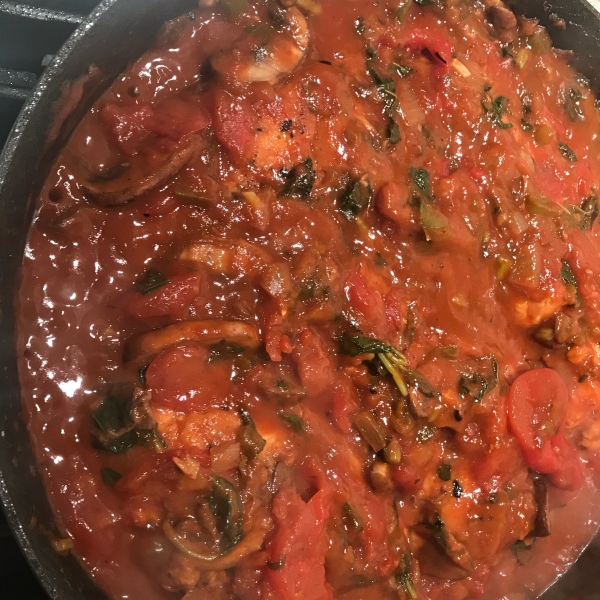 Teresa's Hearty Chicken Cacciatore