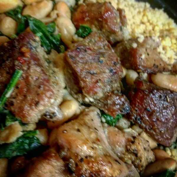 Chef John's Pork and Beans and Greens