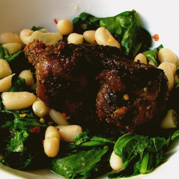 Chef John's Pork and Beans and Greens