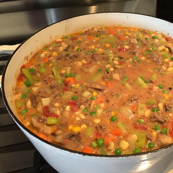 Slow Cooker Ground Beef Stew