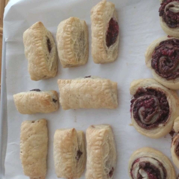 Raspberry Pain au Chocolat (Raspberry Chocolate Croissants)