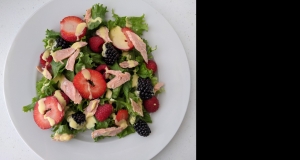 Summer Berry Salad with Salmon