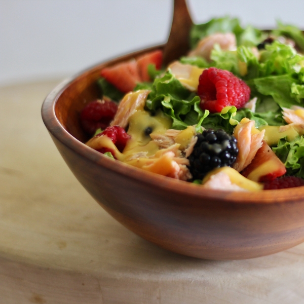 Summer Berry Salad with Salmon