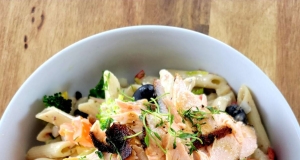 Blackened Salmon Pasta Salad