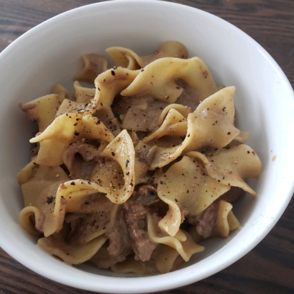 So Simple Beef Stroganoff