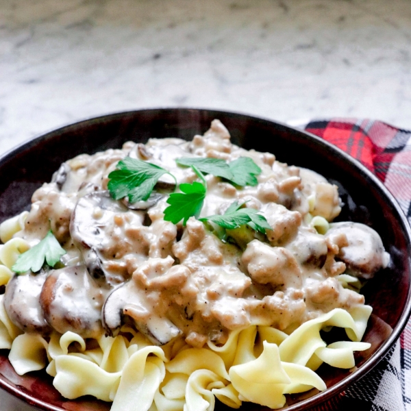 Ground Turkey Stroganoff