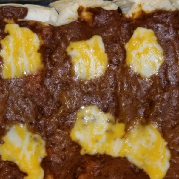 Cheesy Chili Enchiladas