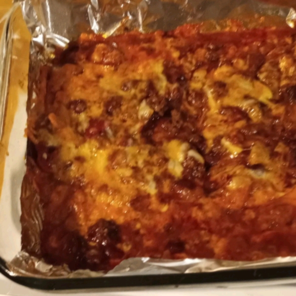 Cheesy Chili Enchiladas