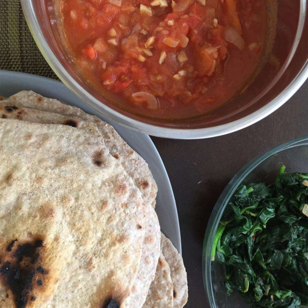 Quick Whole Wheat Chapati