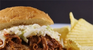 Slow Cooker Barbequed Pork for Sandwiches