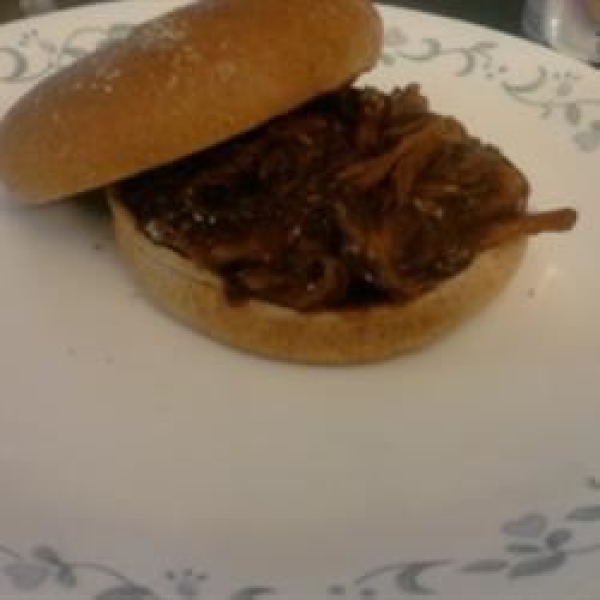 Slow Cooker Barbequed Pork for Sandwiches