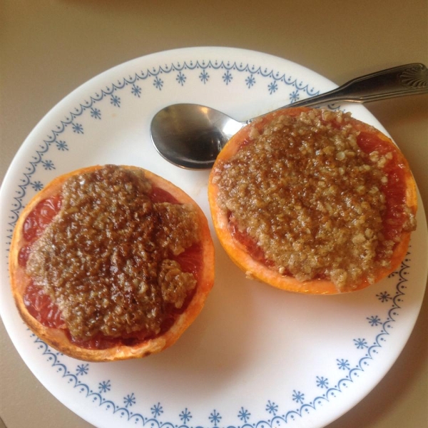 Broiled Grapefruit Crisp
