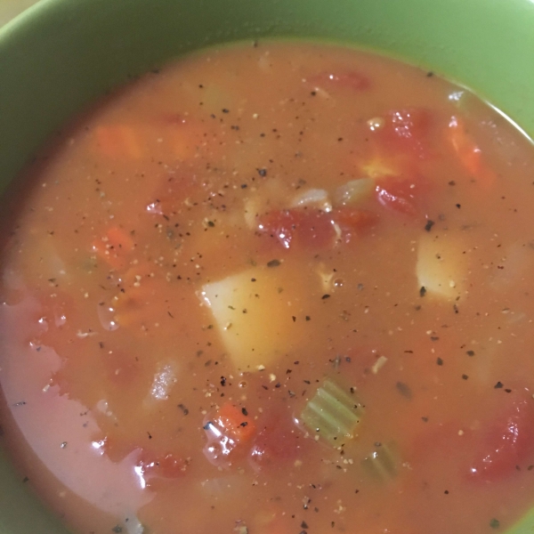 Quick Manhattan Clam Chowder