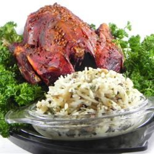 Buckshot Duck with Wild and Brown Rice Stuffing