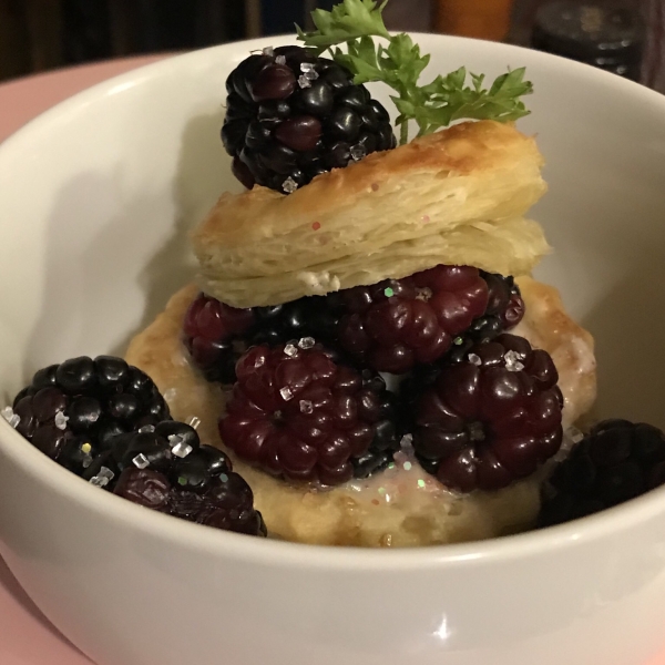 Blackberry Puff Pastry Tarts