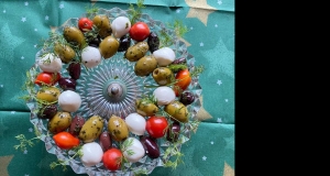Festive Olive and Cheese Appetizer