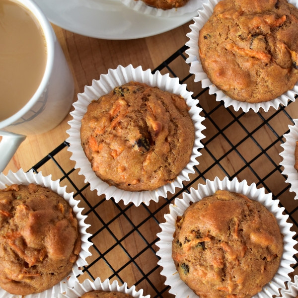 Carrot-Walnut Muffins