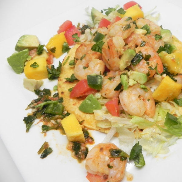 Lime Shrimp Tacos with Mango Salsa