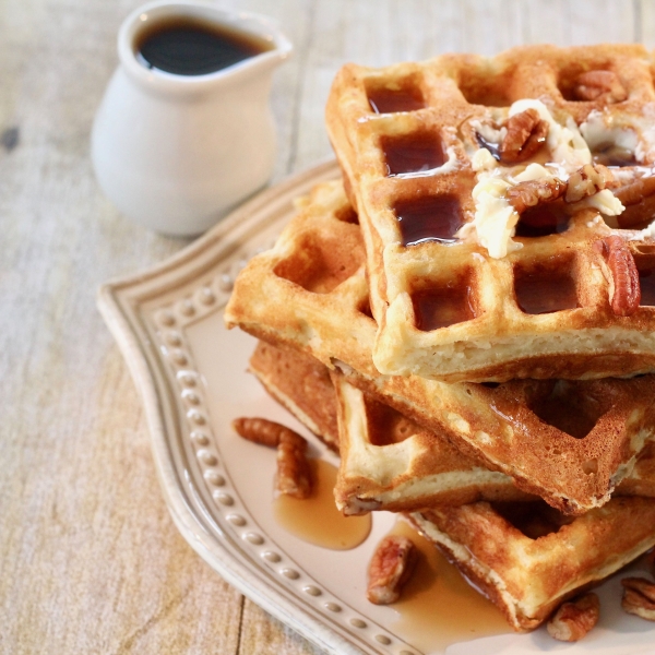 Pecan-Ricotta Waffles