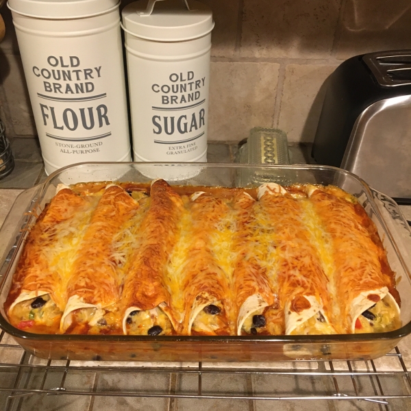 Fiesta Chicken and Black Bean Enchiladas from Mission®