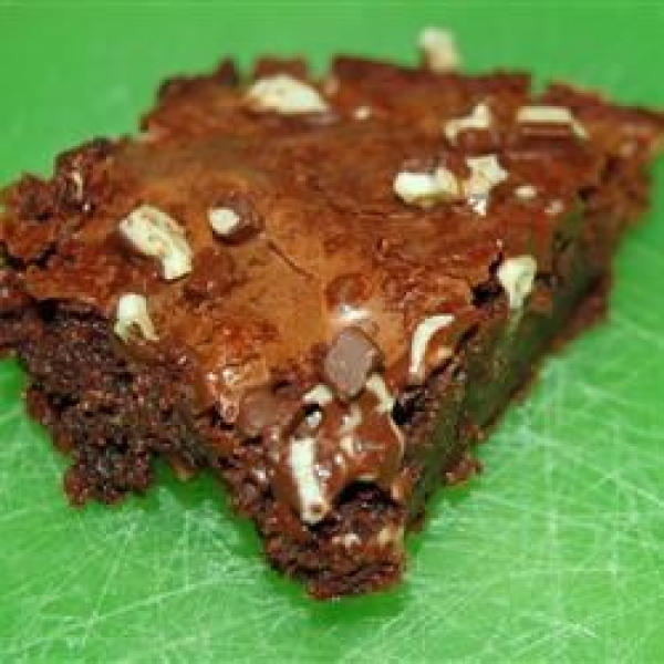 Melt in Your Mouth Mint Brownies