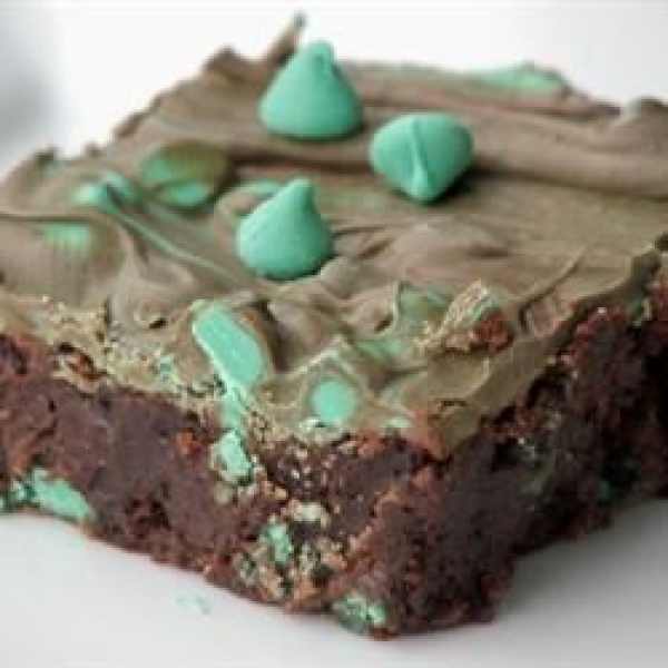 Melt in Your Mouth Mint Brownies