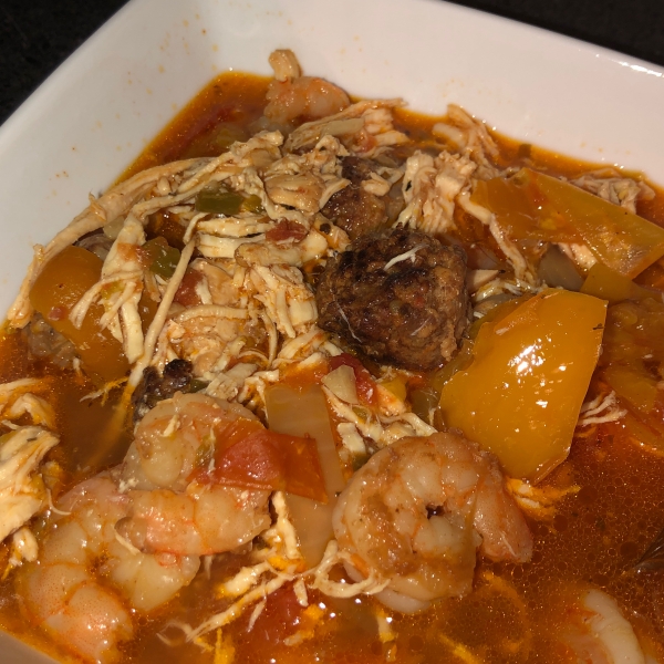 Slow-Cooked Chicken and Sausage Gumbo