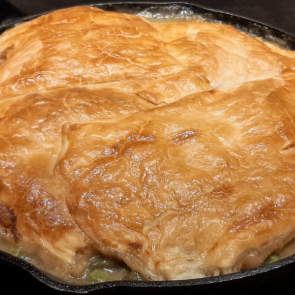 Chicken Pot Pies with Puff Pastry