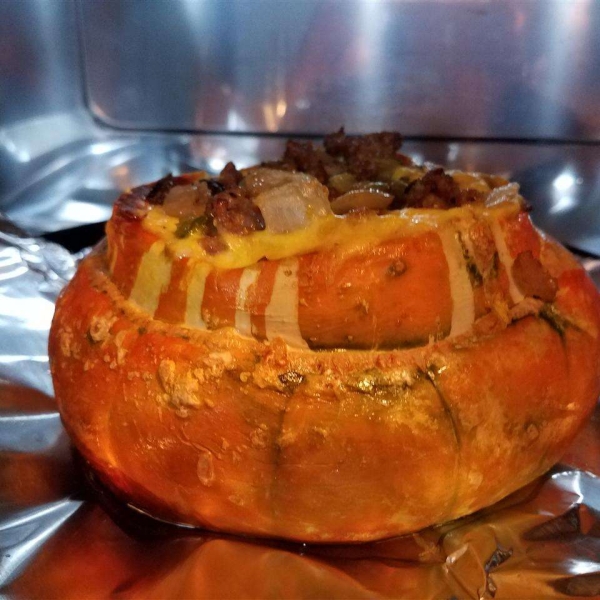 Sausage-Stuffed Turban Squash