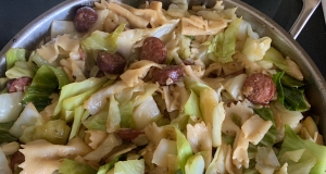 Cabbage and Smoked Sausage Pasta