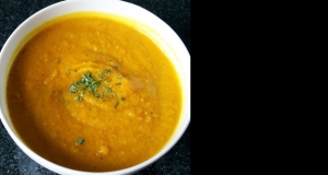 Instant Pot® Curried Cheesy Cauliflower-Squash Soup