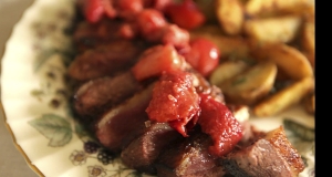 Duck Breast with Three Red Fruits