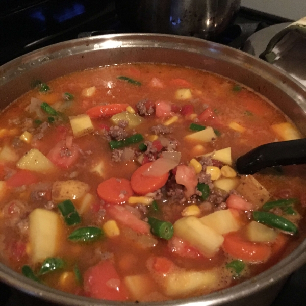 Quick, Homemade Hamburger Soup