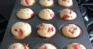 Strawberry Muffins with Cream Cheese Spread