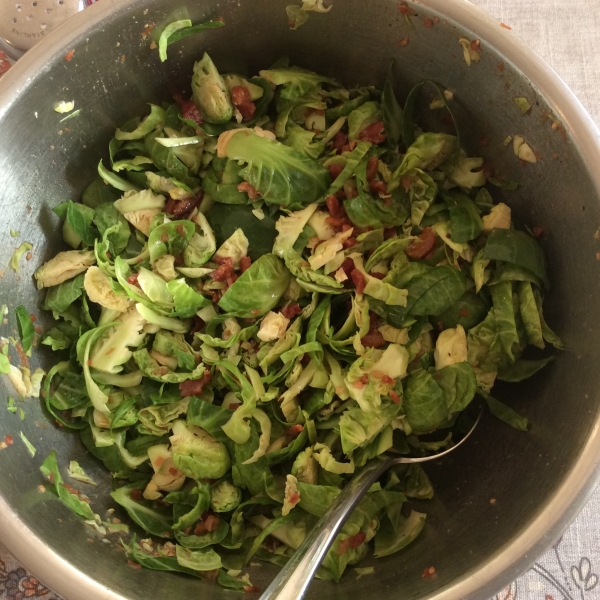 Brussels Sprouts with Bacon Dressing