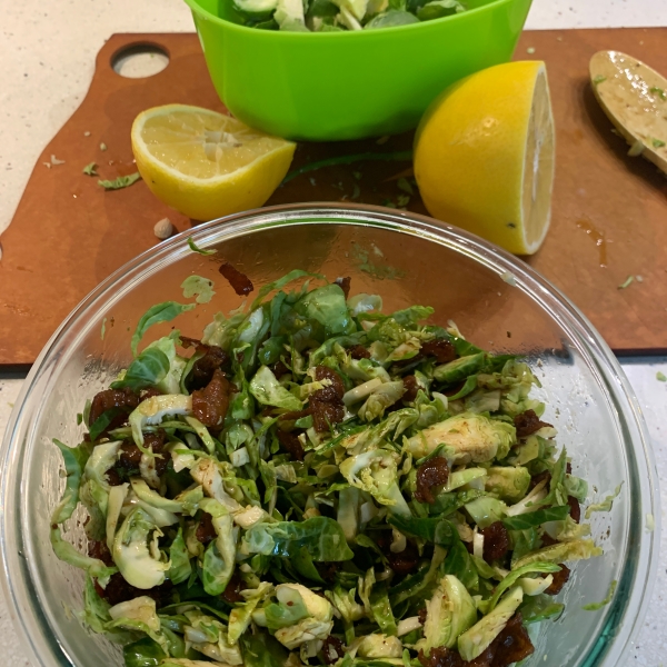 Brussels Sprouts with Bacon Dressing