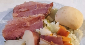 Dutch Oven Corned Beef and Cabbage