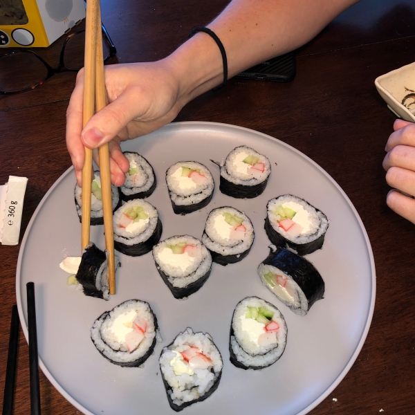 Cream Cheese and Crab Sushi Rolls