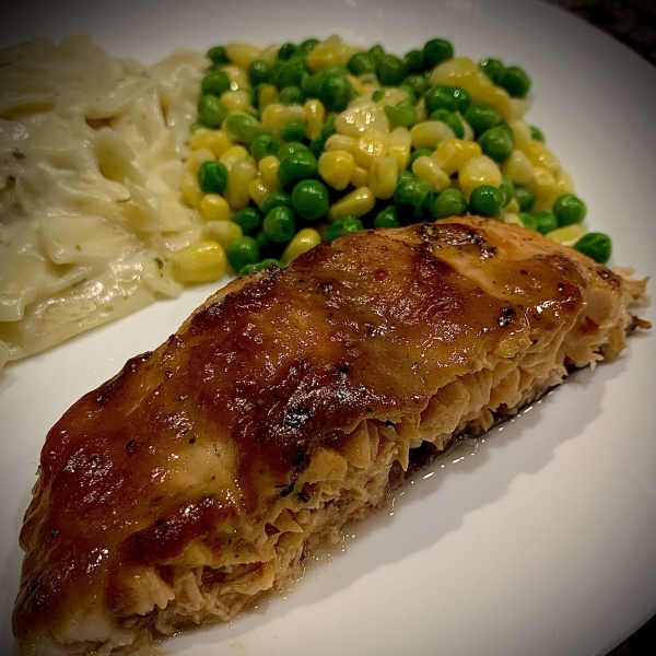 Salmon with Brown Sugar Glaze