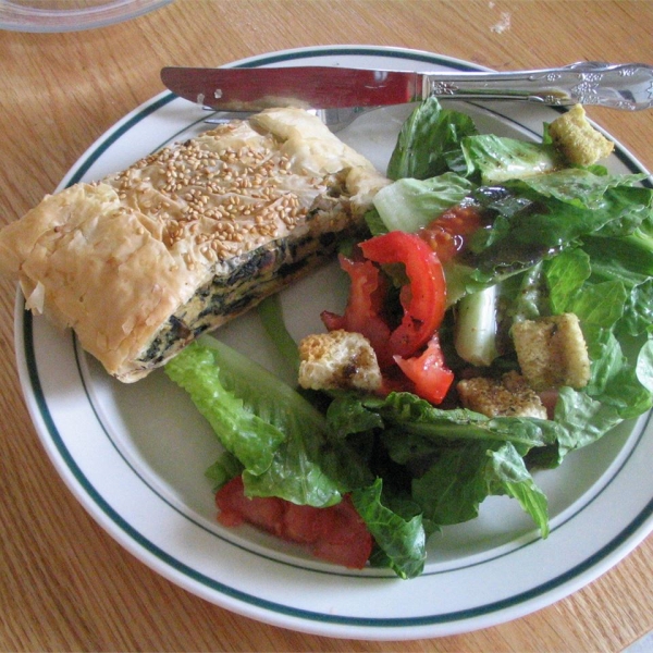 Mushroom, Spinach and Cheese Torta