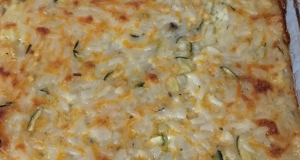 Cheesy Zucchini Rice Bake