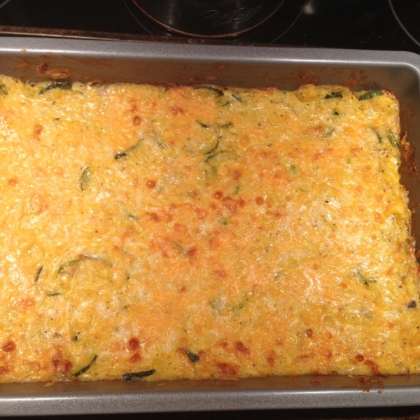 Cheesy Zucchini Rice Bake