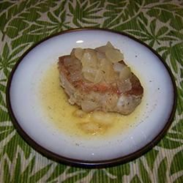 Gingered Pork Chops in Orange Juice