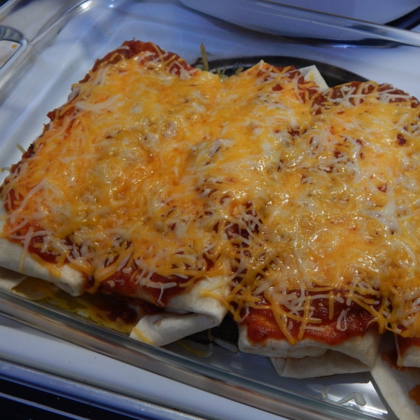 Shredded Beef Enchiladas