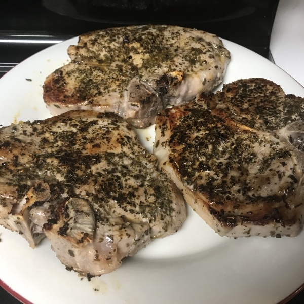 Pork Chop and Feta Skillet