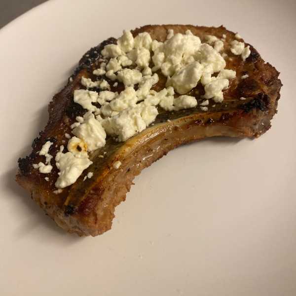 Pork Chop and Feta Skillet