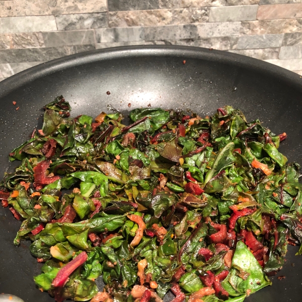 Lemon-Garlic Rainbow Chard